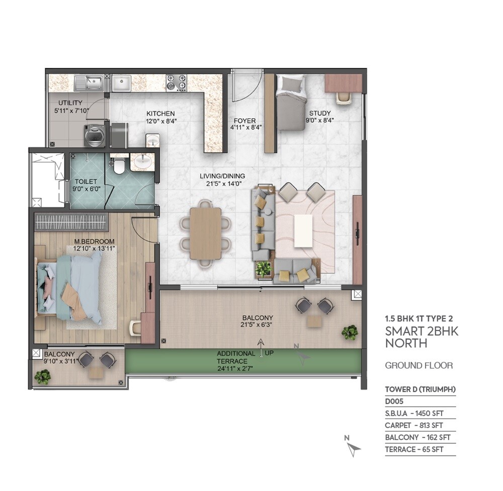 Other, sumadhura-capitol-residences 2 Bedroom 1450 Sq.Ft. Apartment In Whitefield Bangalore 8824514