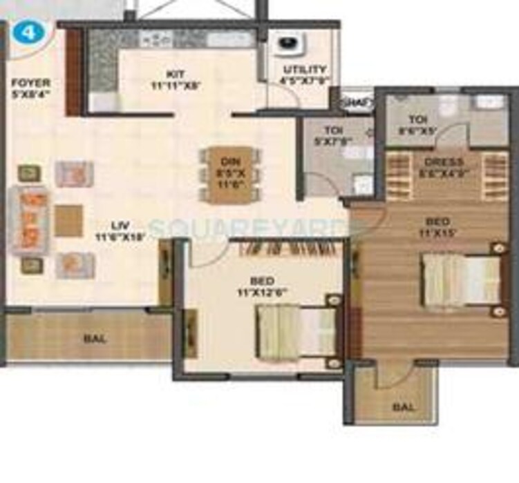 sumadhura madhuram apartment 2bhk 1370sqft1