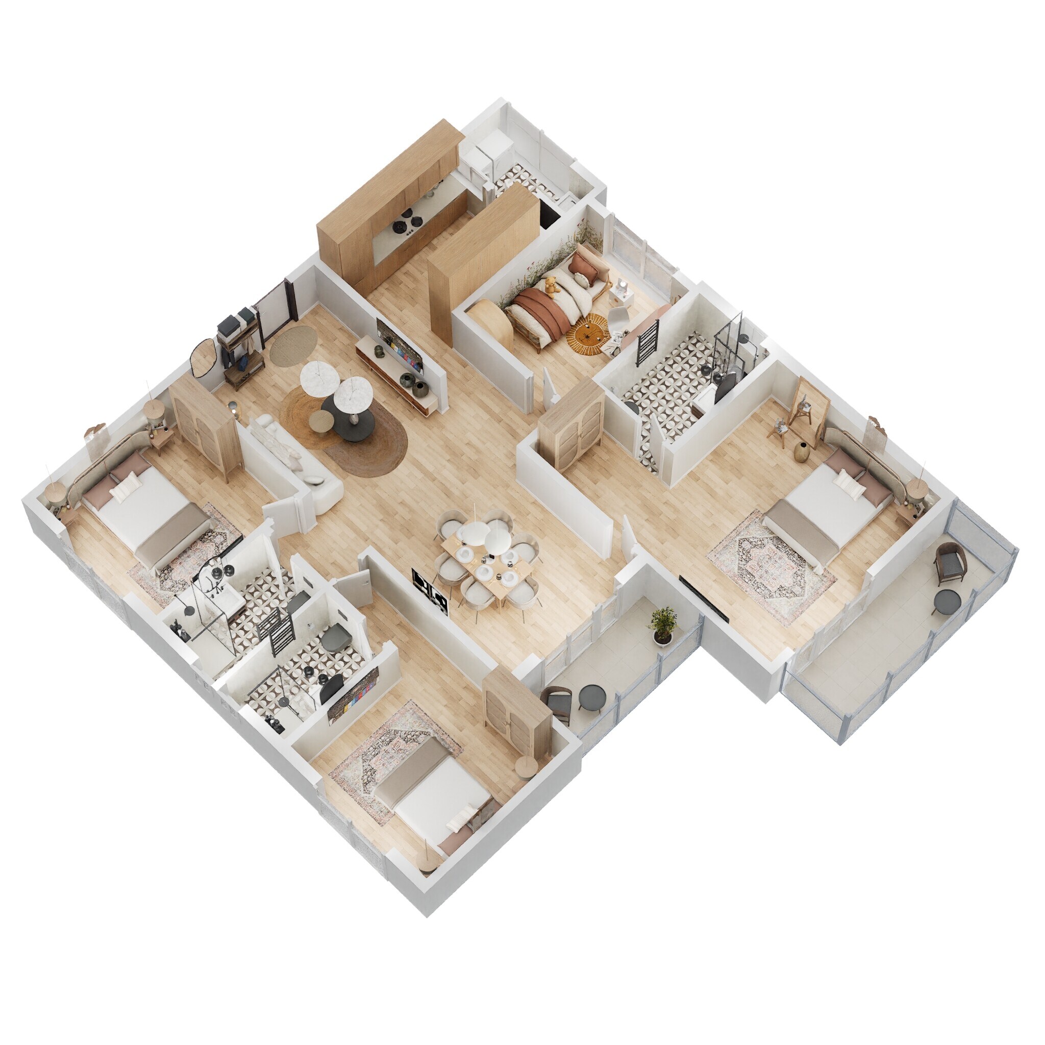 4 BHK 2135 Sq. Ft. Apartment