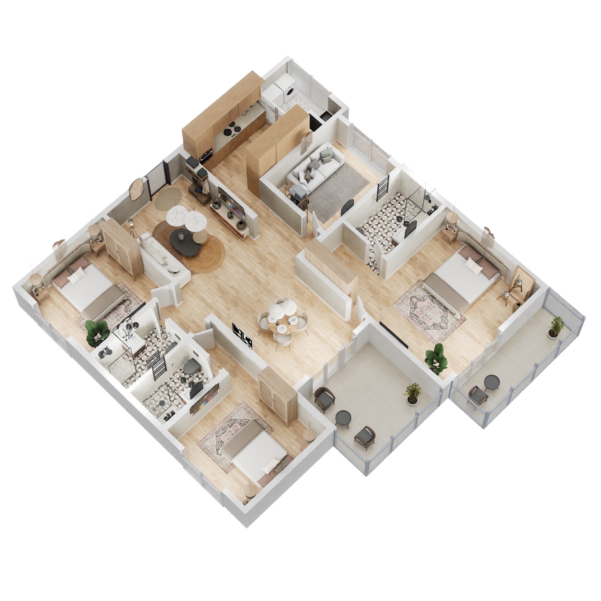 4 BHK 2215 Sq. Ft. Apartment