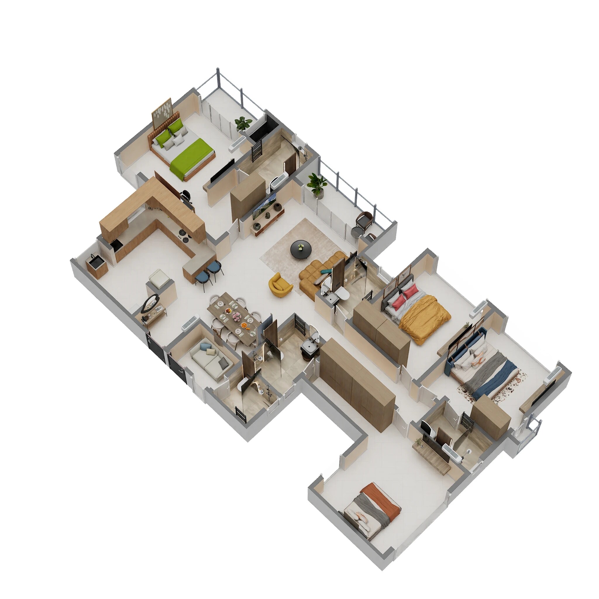 4 BHK 2740 Sq. Ft. Apartment