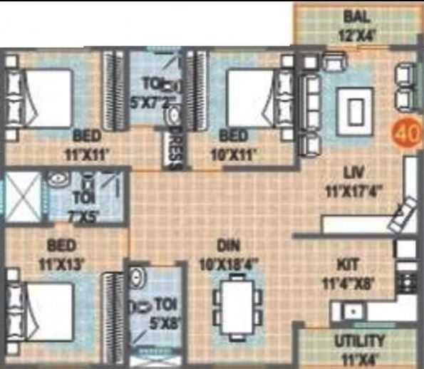 sumadhuras srinivasam apartment 3 bhk 1480sqft 20204609084626