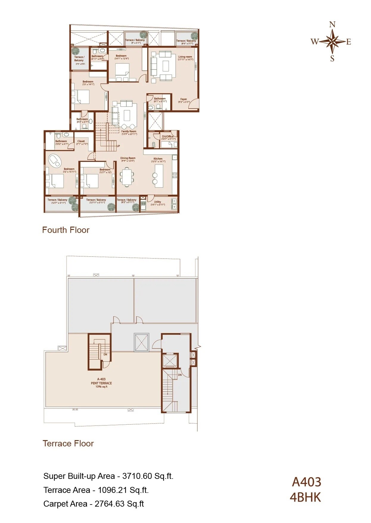 4 BHK 3711 Sq. Ft. Villament