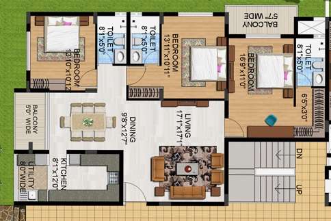 sunland assara apartment 3 bhk 1750sqft 20215912145927