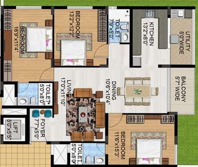 sunland assara apartment 3 bhk 2150sqft 20210012150000