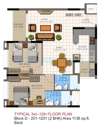 2 BHK Apartment For Resale in Supertech Micasa Kannur Bangalore  7316995