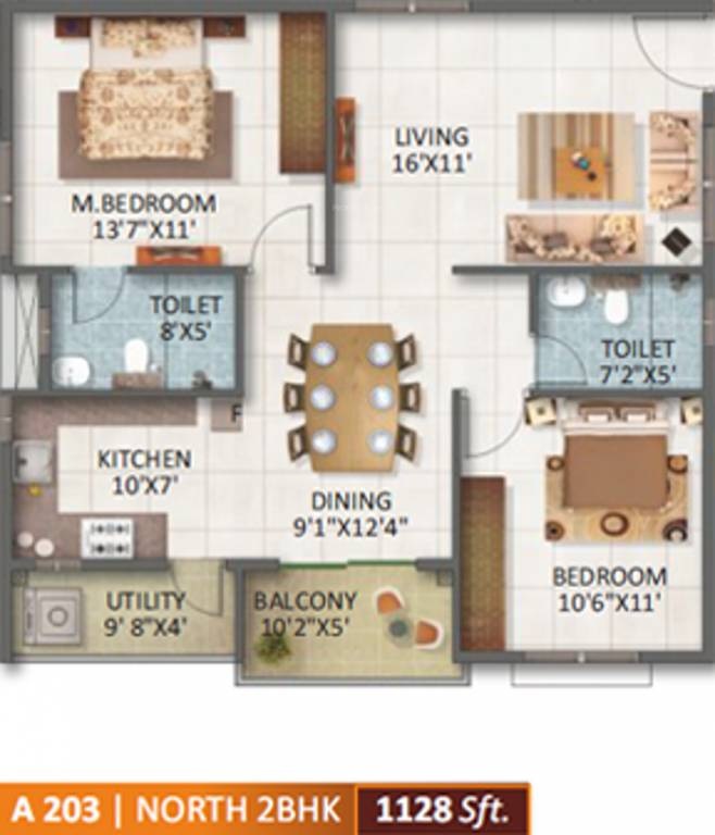 sv legacy apartment 2bhk 1128sqft171