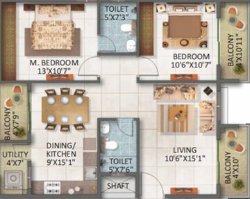  2 BHK Apartment at SV Legacy, Whitefield – for Sale