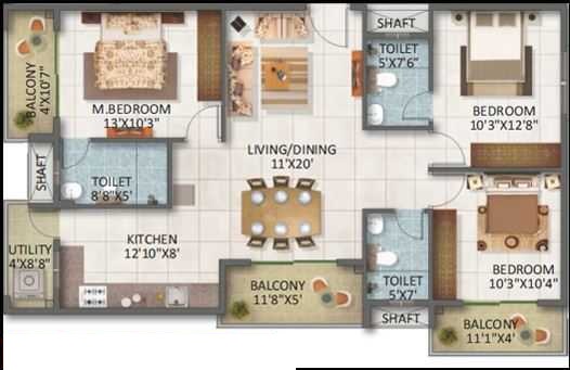 sv legacy apartment 3bhk 1456sqft171