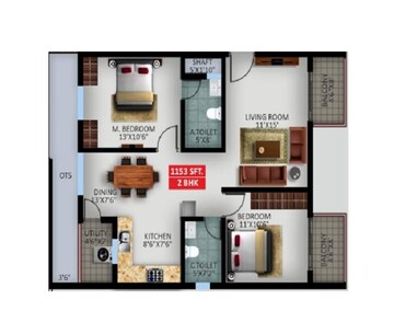  2 BHK Apartment at SV Prime Whitefield, Whitefield – for Sale