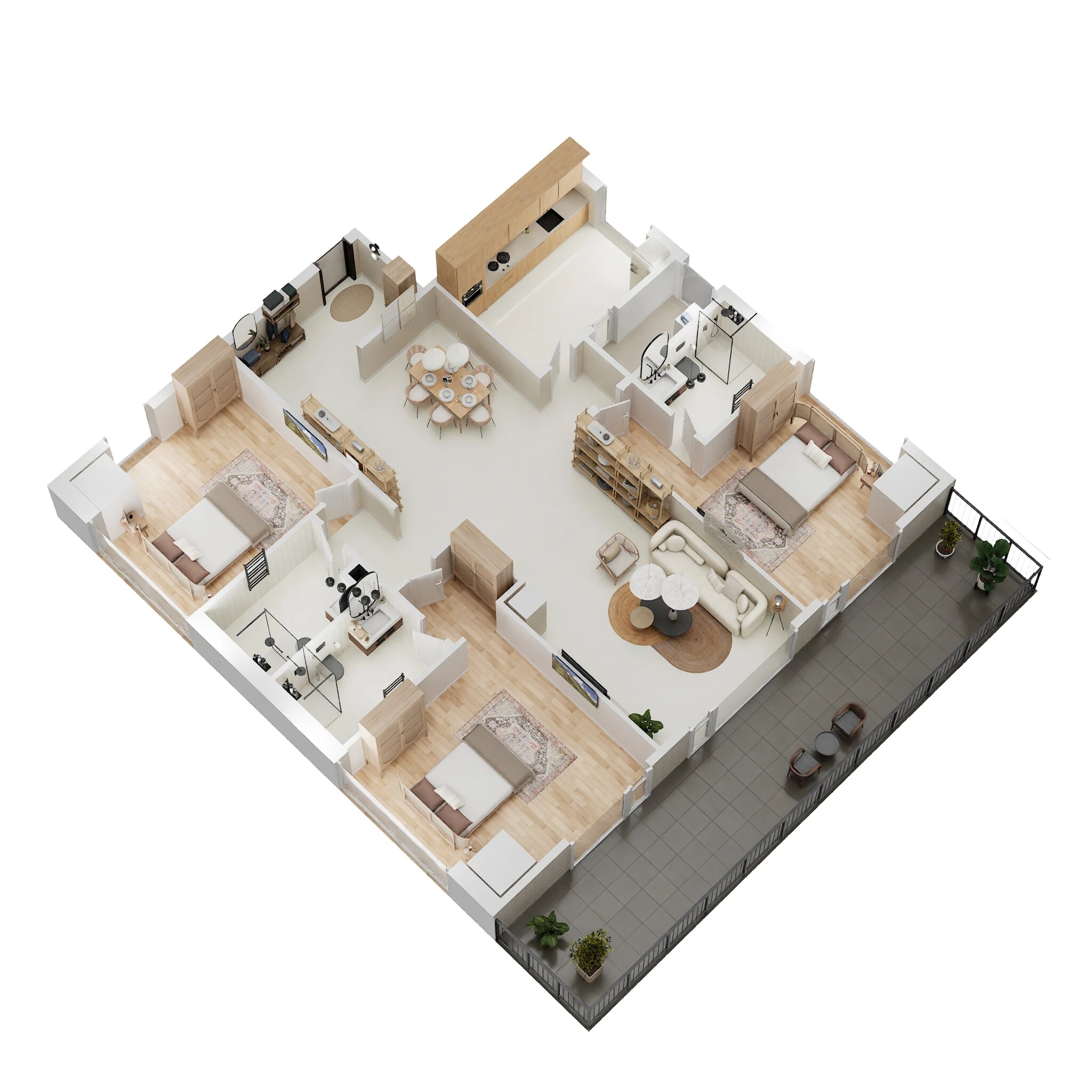 3 BHK 2376 Sq. Ft. Apartment