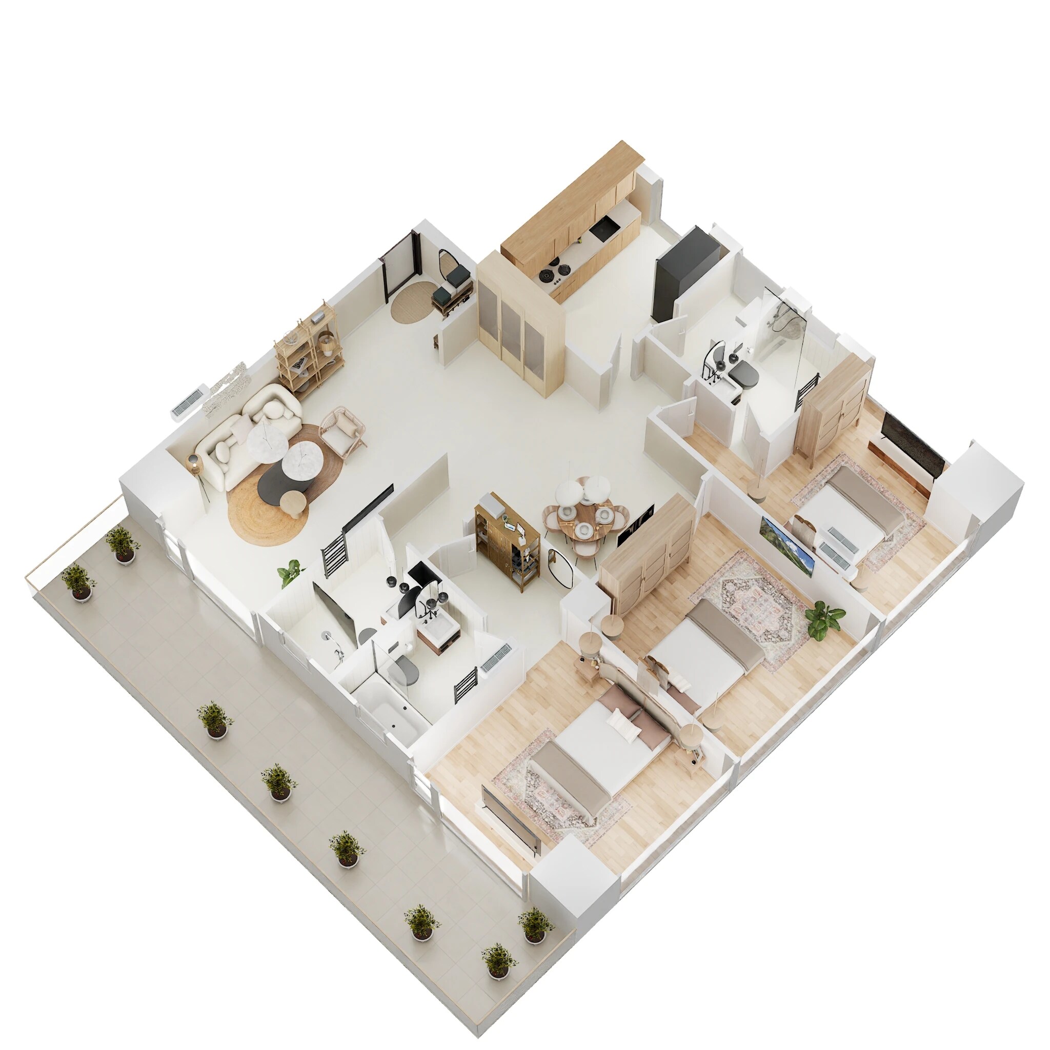 3 BHK 2378 Sq. Ft. Apartment