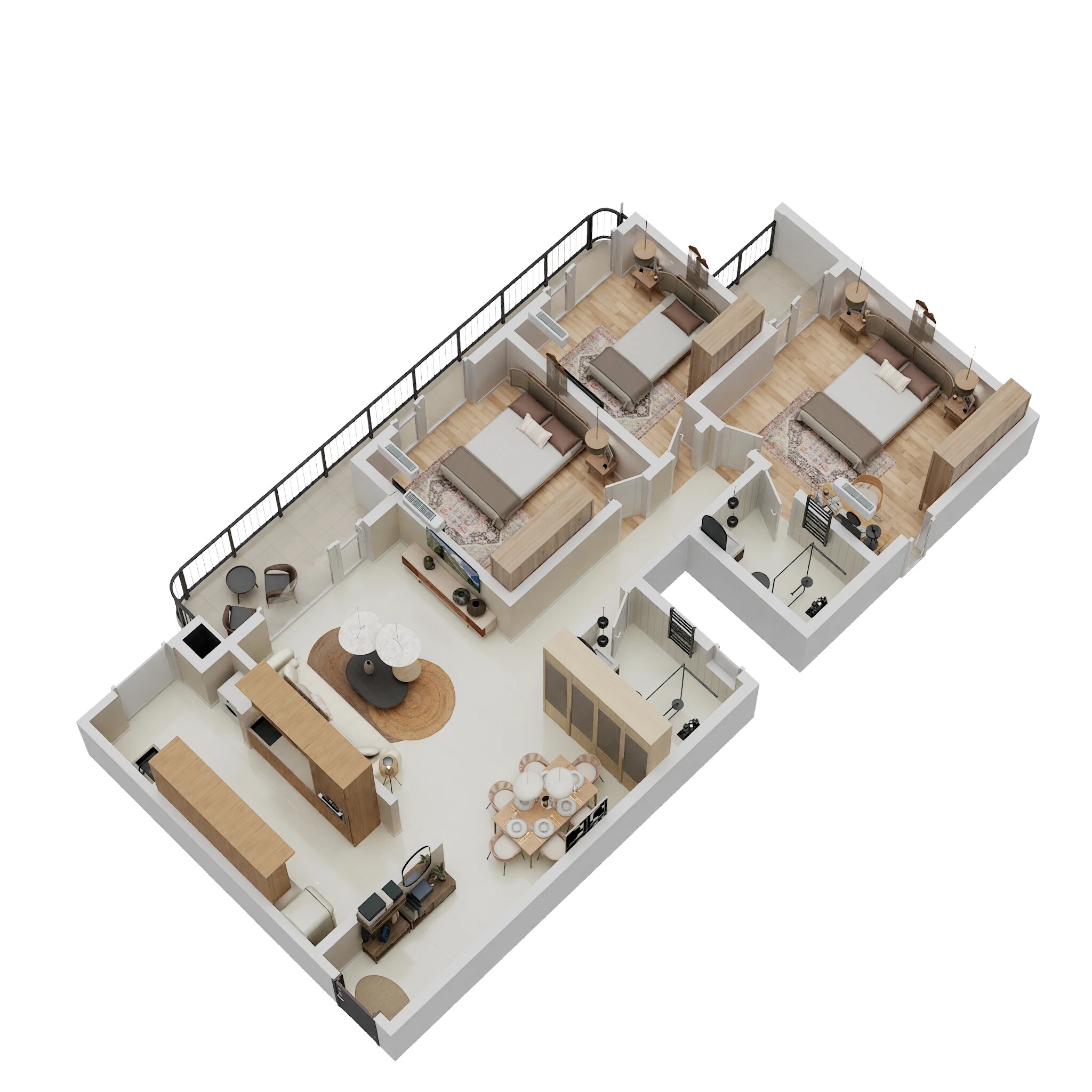 3 BHK 1681 Sq. Ft. Apartment