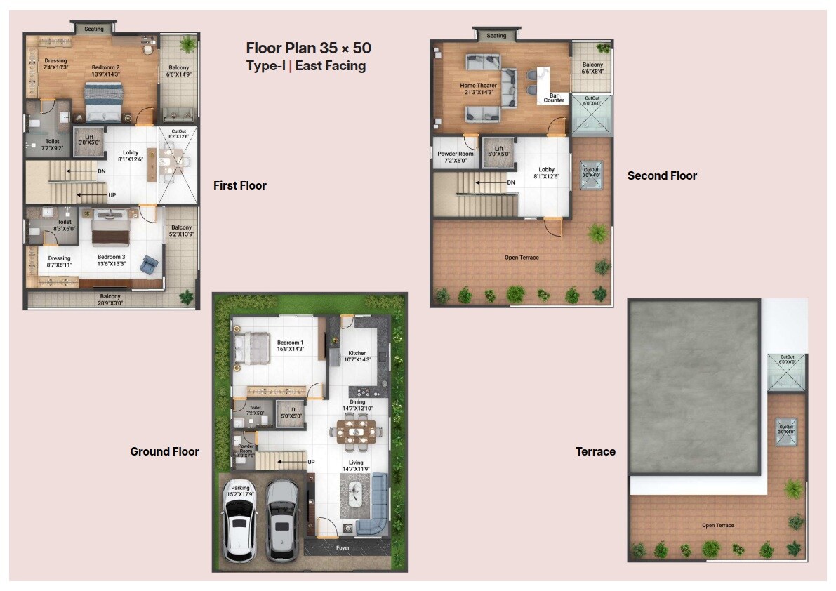 4 BHK 3500 Sq. Ft. Villa