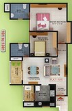 Golden Gate Commune 2 BHK Layout