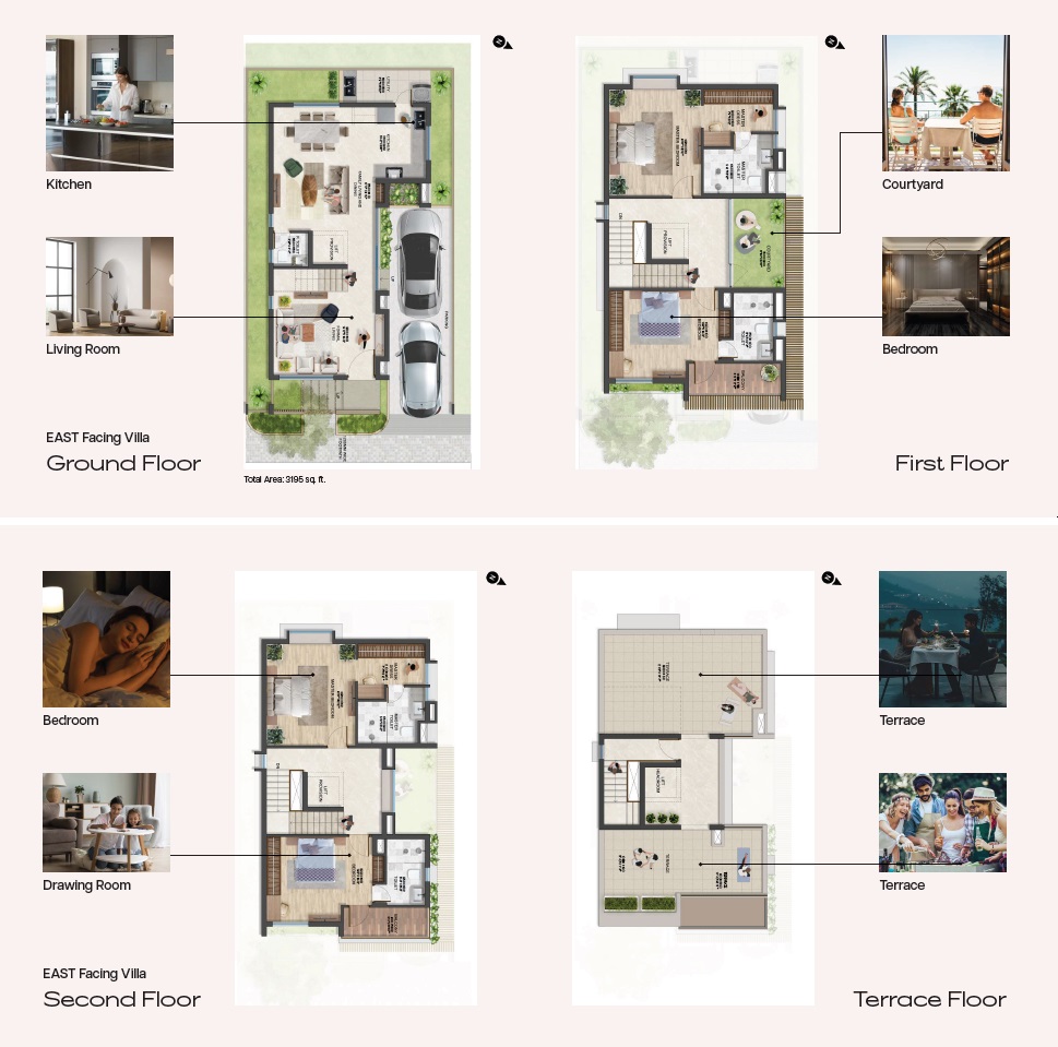 4 BHK 3195 Sq. Ft. Villa in Theme Signature One