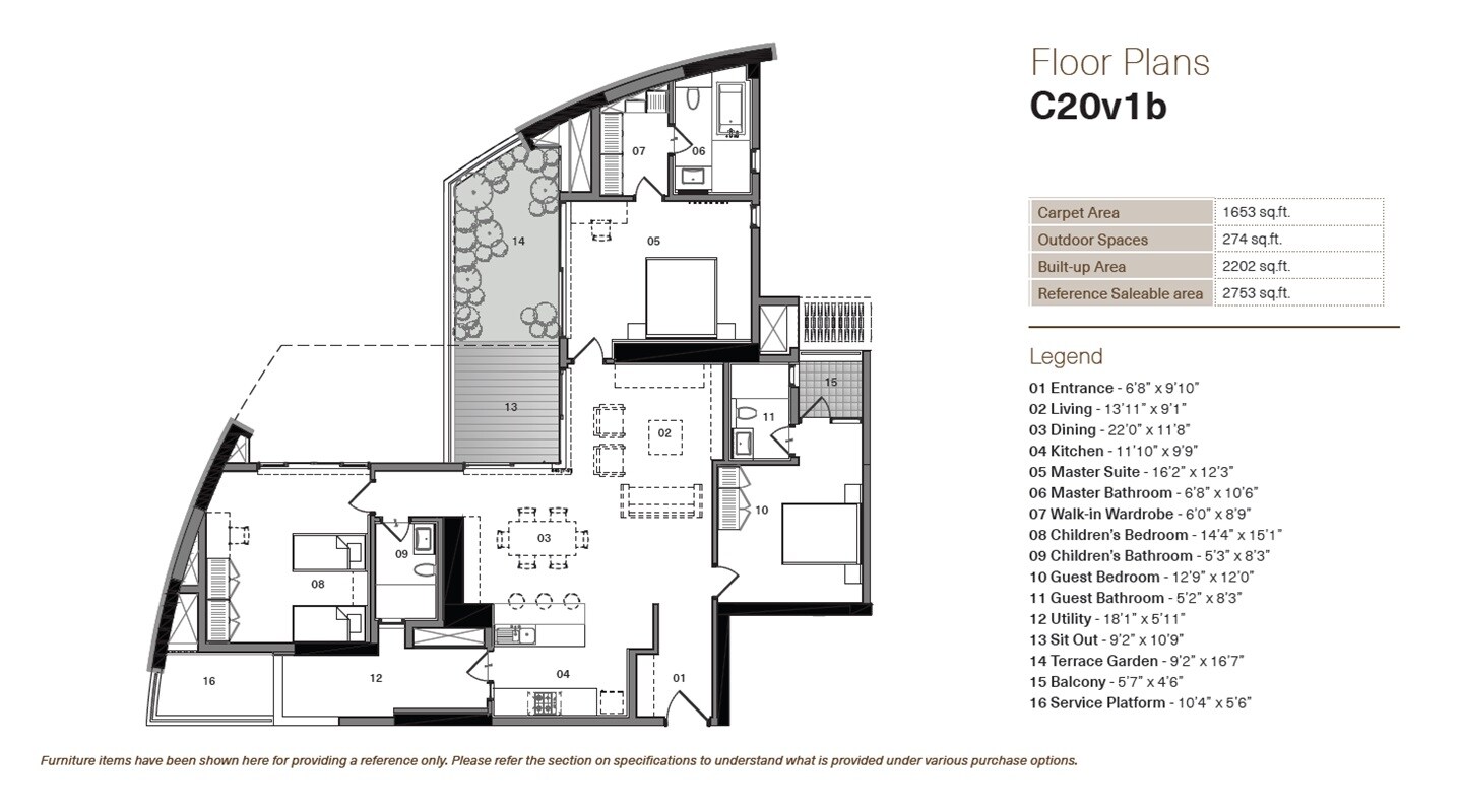 3 BHK 2753 Sq. Ft. Apartment
