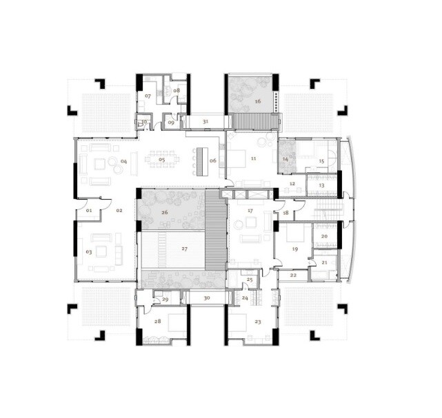 4 BHK 4894 Sq. Ft. Apartment