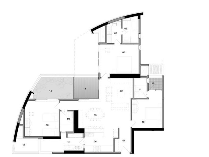 Floor plan of 3 BHK 2753 Sq. Ft. Apartment in Total Pursuit of a Radical Rhapsody Phase 2, Bangalore