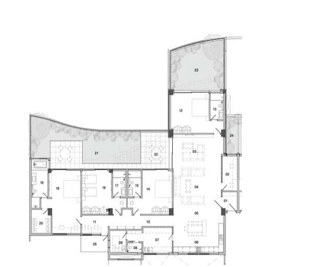 Floor plan of 4 BHK 5679 Sq. Ft. Apartment in Total Pursuit of a Radical Rhapsody Phase 2, Bangalore