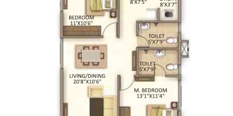 trendsquare ortus apartment apartment 2 bhk 1221sqft 20232510152502