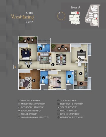  3 BHK Apartment at Sowparnika Rhythm Of Rain, Whitefield – for Sale