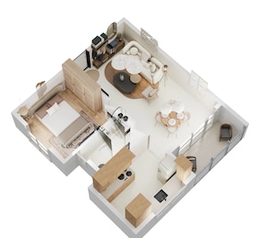 1 BHK 710 Sq. Ft. Apartment in Trifecta Vanto