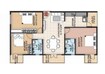 Trifecta Verdure 3 BHK Layout