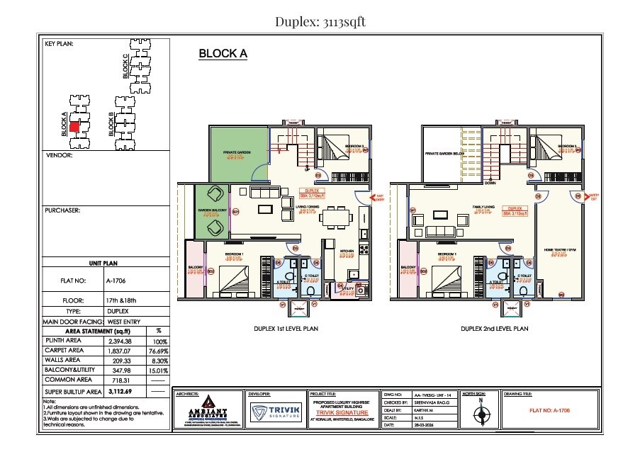 4 BHK 3112 Sq. Ft. Apartment