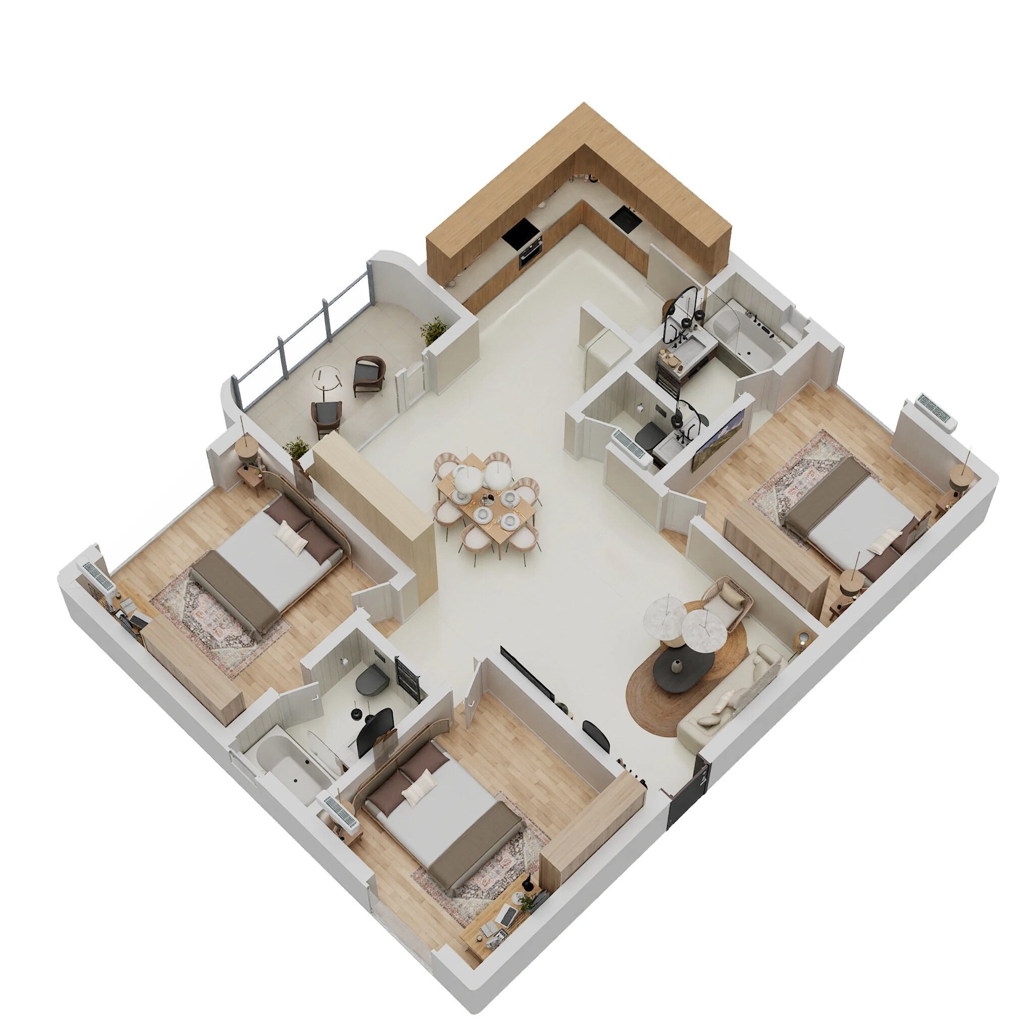 3 BHK 1575 Sq. Ft. Apartment