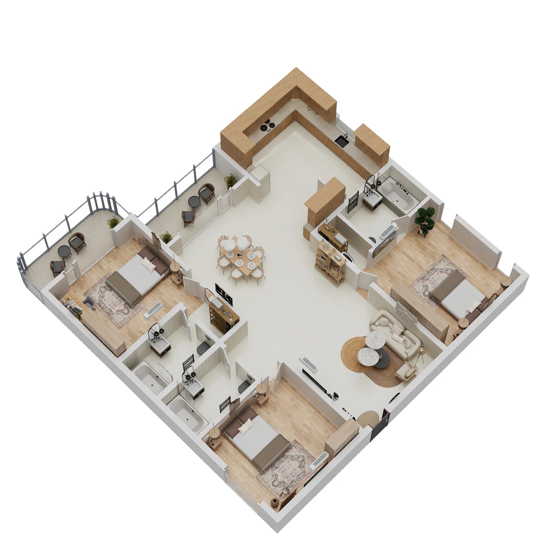 3 BHK 1880 Sq. Ft. Apartment