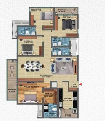  4 BHK Apartment at TVS Emerald Isle of Trees, Rachenahalli – for Sale