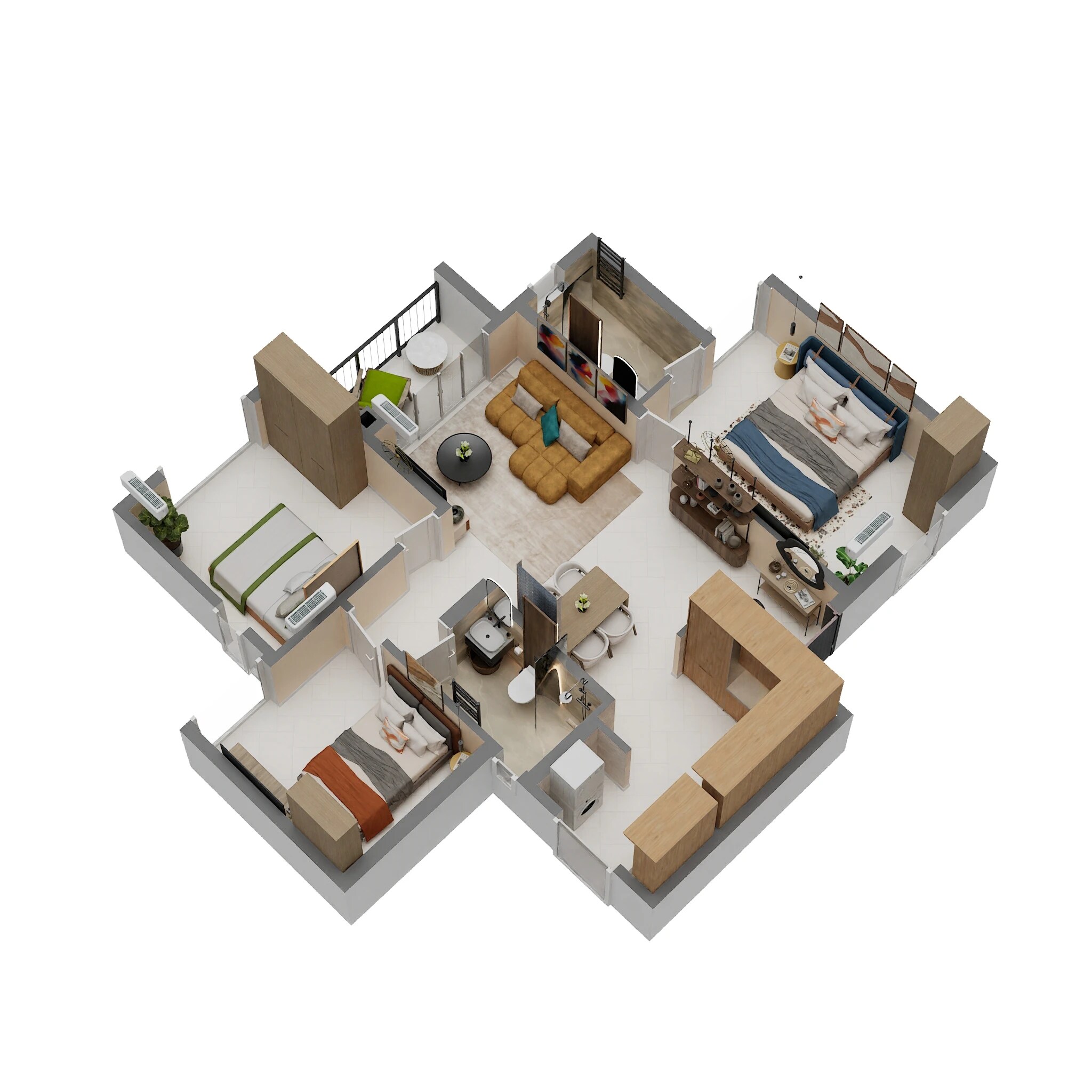 3 BHK 1273 Sq. Ft. Apartment