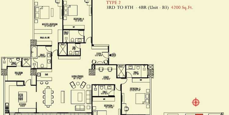 ukn miraya rose apartment 4 bhk 4200sqft 20220518160501