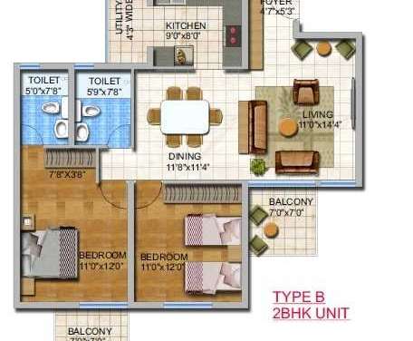 umiya woods apartment apartment 2 bhk 1255sqft 20234209104202