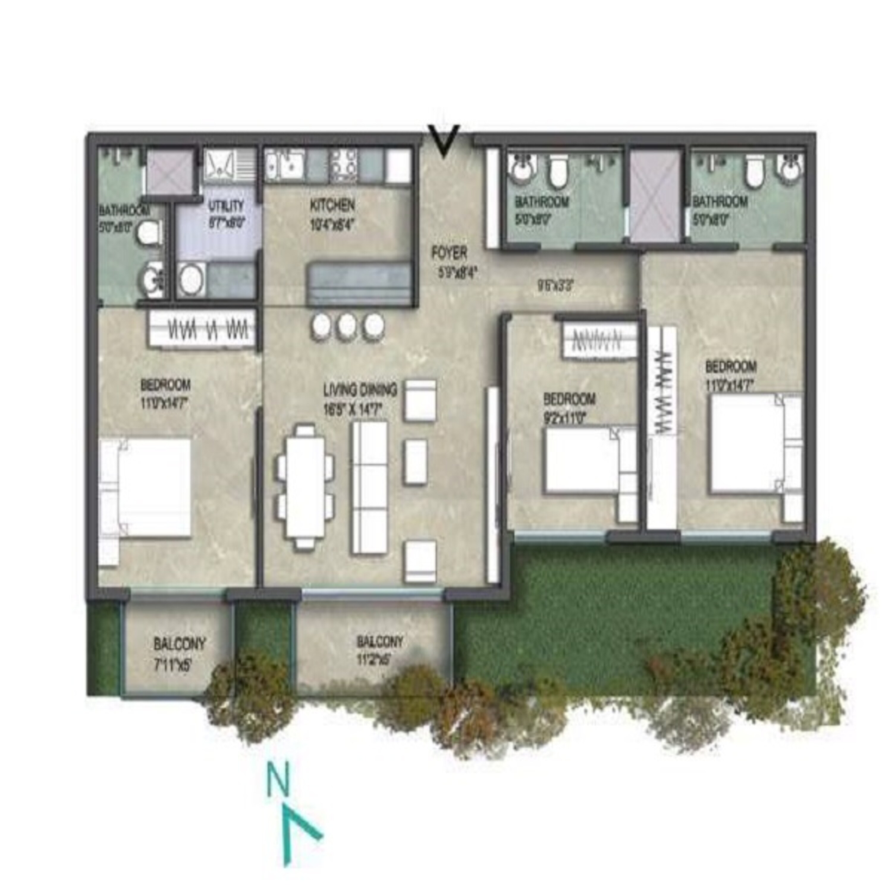 unishire verzure apartment 3 bhk 1726sqft 20240621150626
