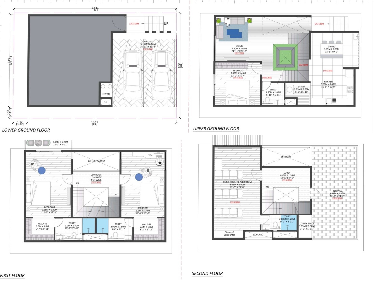 4 BHK 2900 Sq. Ft. Villa in Vaishno Luxuria