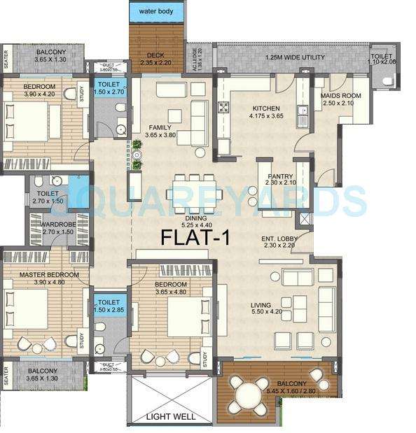 3 BHK 3000 Sq. Ft. Apartment in Value Designbuild Nusa Dua Chromatic