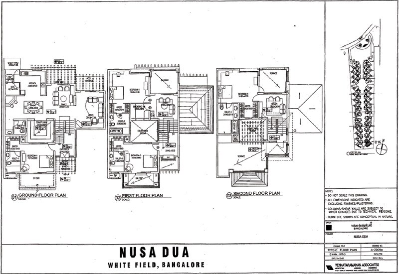 Floor plan of 4 BHK 3997 Sq. Ft. Villa in Value Designbuild Nusa Dua, Bangalore