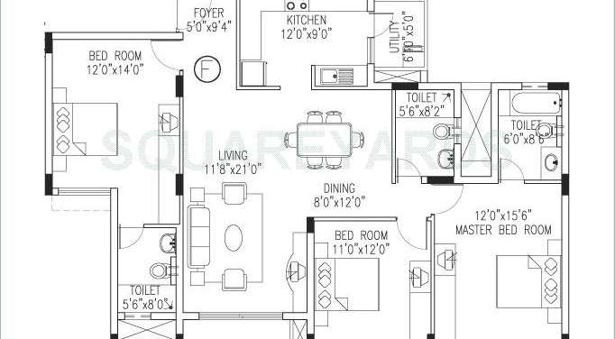 value designbuild vdb celadon apartment 3bhk 1753sqft1
