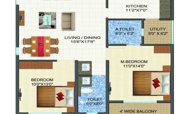 vandhana anugraha apartment 2bhk 1104sqft21
