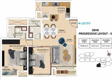  2 BHK Apartment at Karle Vario Homes, Hebbal – for Sale