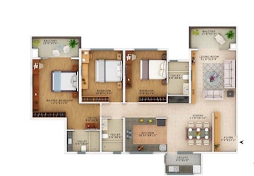 3 BHK Apartment at Vaswani Exquisite, Whitefield – for Rent