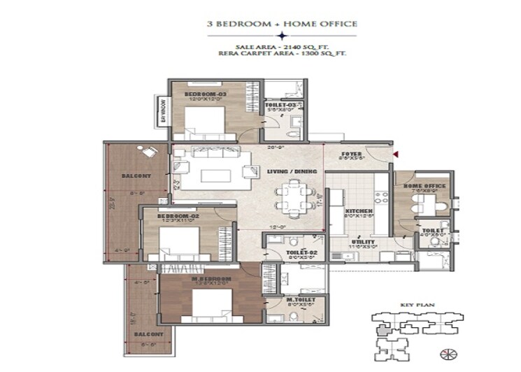 Other, vaswani-starlight 3 Bedroom 2140 Sq.Ft. Apartment In Pattandur Agrahara Bangalore 8631634