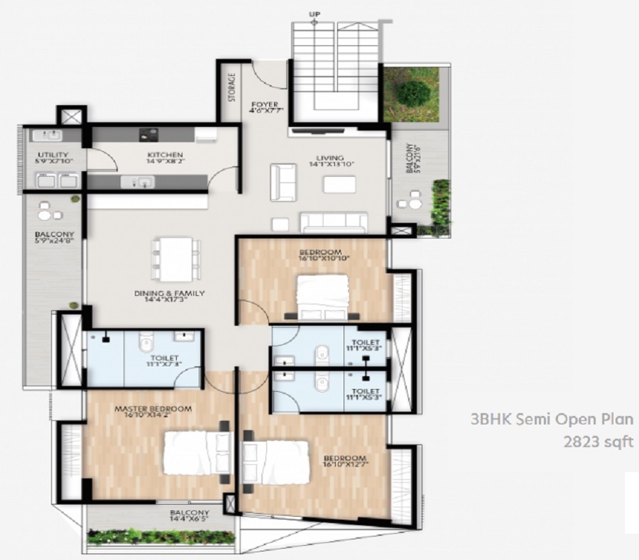 VDB Olde Town By LW Floor Plans Jayamahal, Bangalore