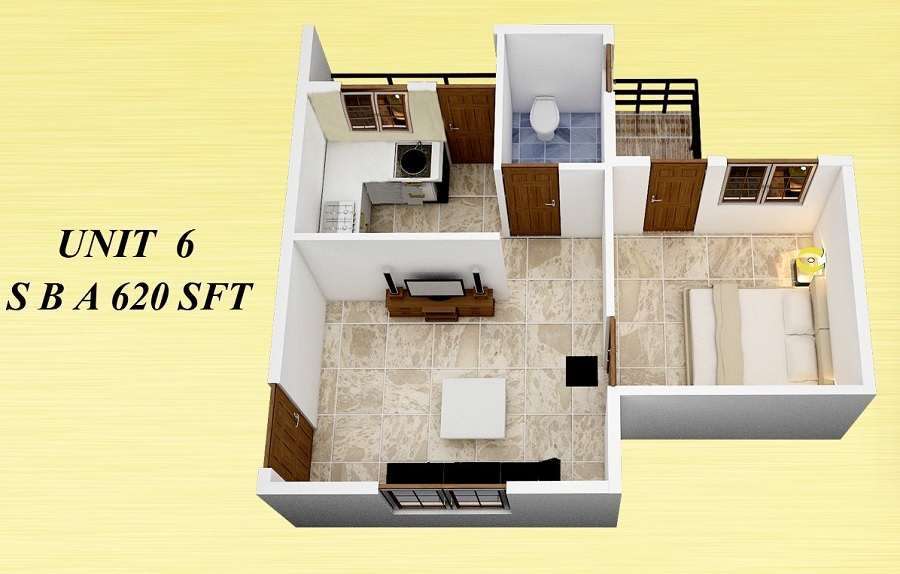 Vista Innovation 1 BHK Layout