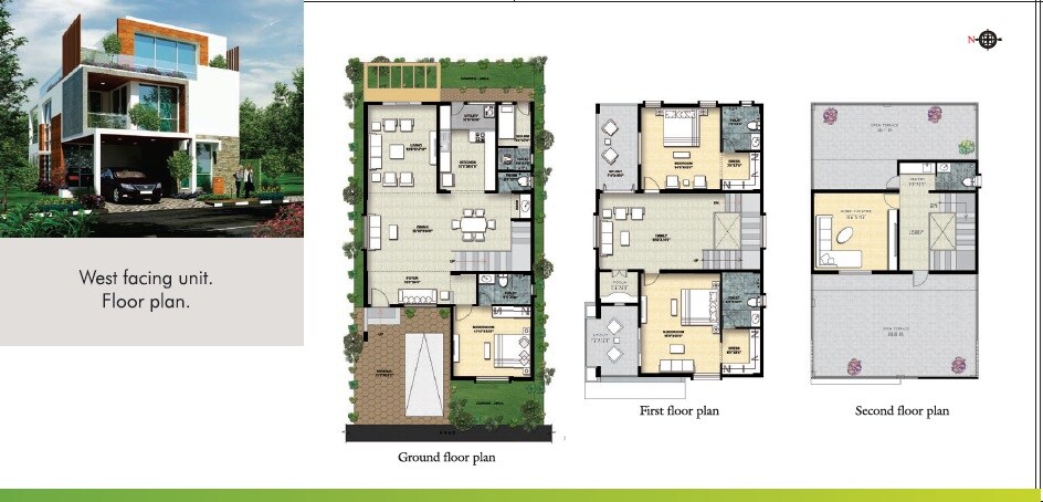 Floor plan of 4 BHK 3885 Sq. Ft. Villa in VRR Golden Enclave, Bangalore