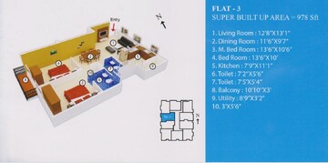  2 BHK Apartment at White Cloud, Babusa Palya – for Sale
