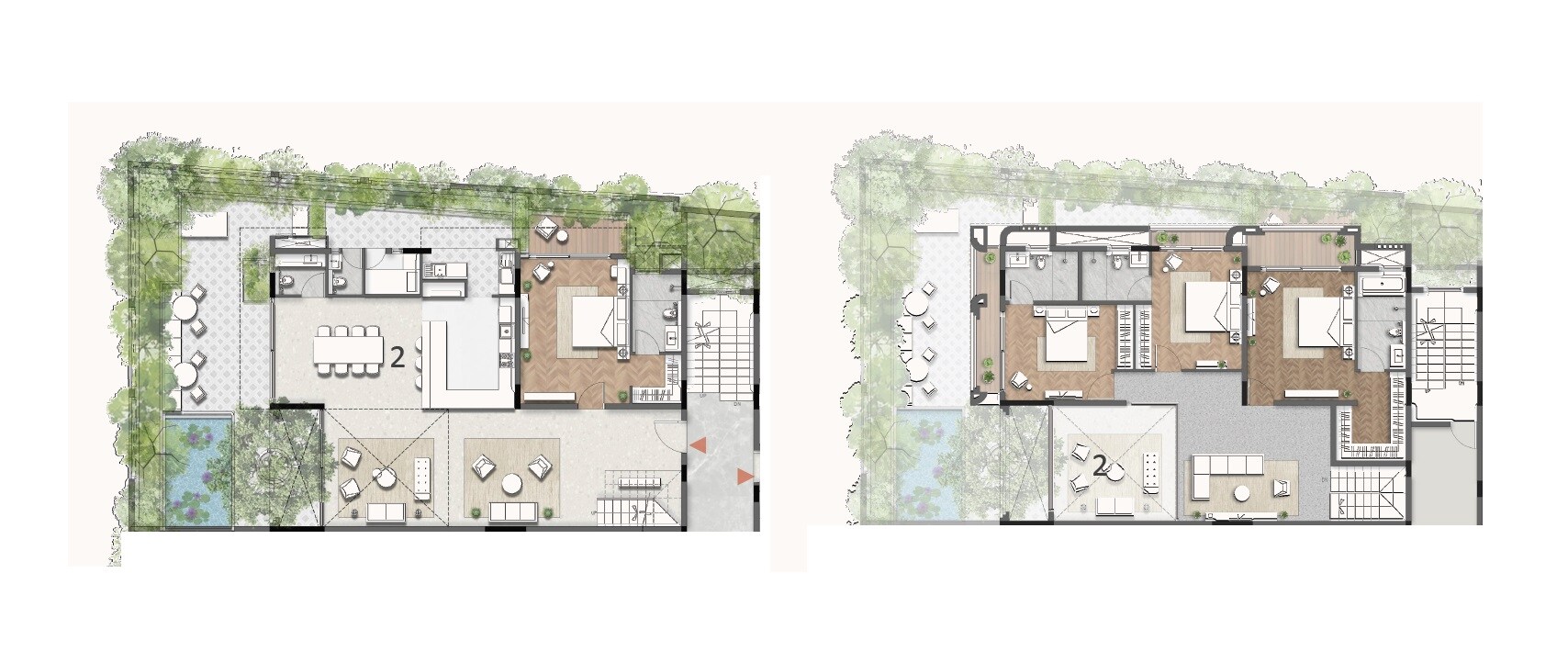 Floor plan of 4 BHK 3641 Sq. Ft. Apartment in Y Living Oasis, Bangalore