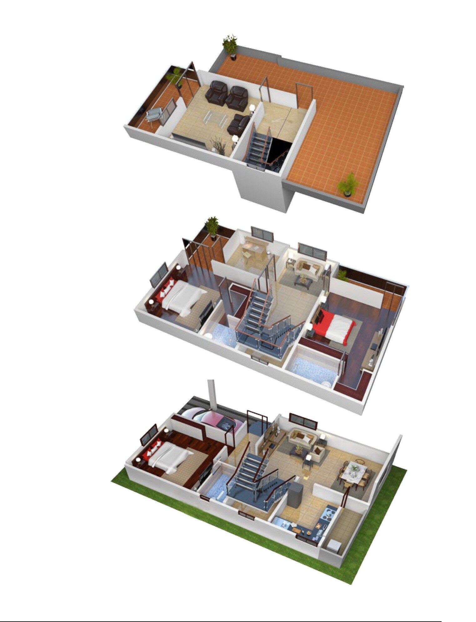 Floor plan of 3 BHK 2300 Sq. Ft. Villa in Yashasvi Green Avenues, Bangalore